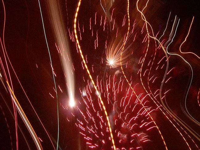 Feuerwerk an Silvester